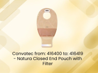 convatec from: 416400 to: 416419 – natura closed end pouch with filter